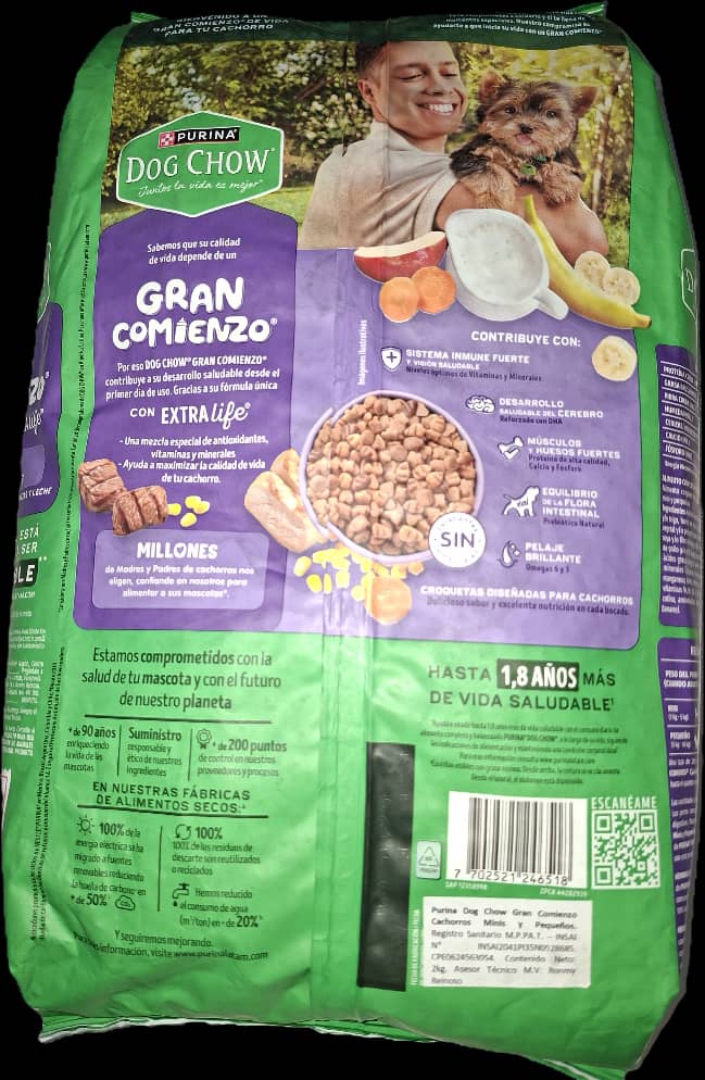 DOG CHOW 2 kg, Gran Comienzo Cachorros MINIS Y PEQUEÑOS, PURINA