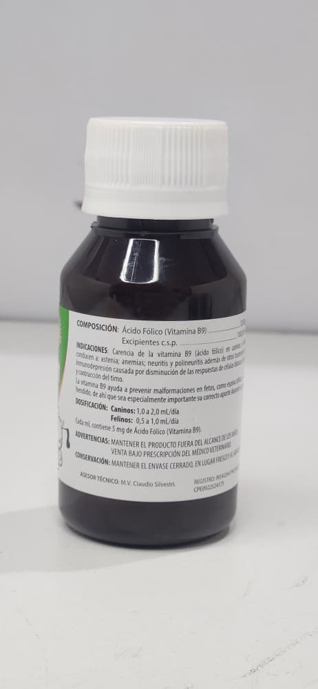 Acido Folico 50 ml, Solucion Oral, Dr. Pet $