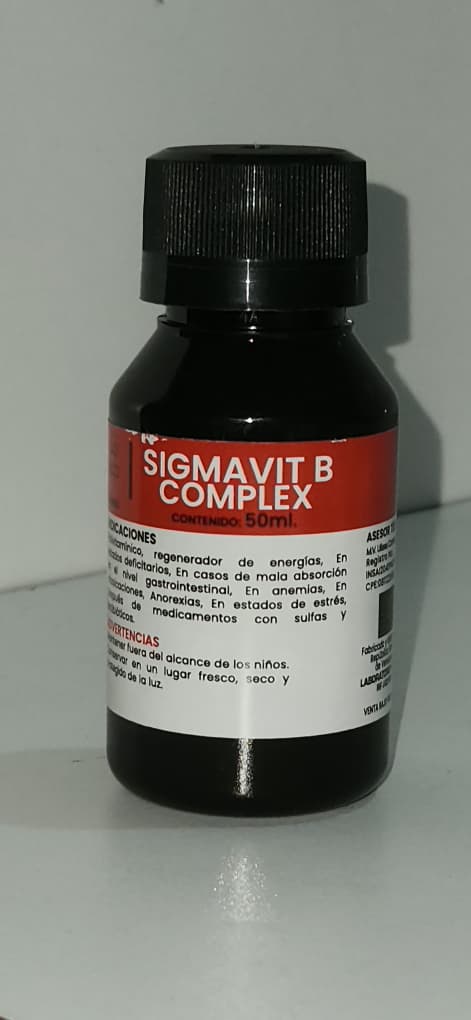 Sigmavit B complex 50ml, Complejo Vitamínico Caninos y Felinos