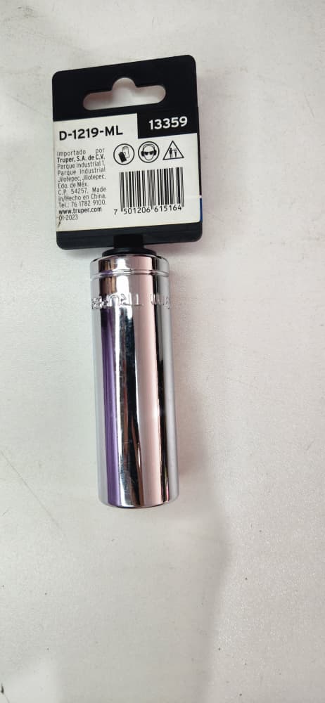 13359 DADO L 6PTA 1/2X19MM TRUPER D-5319-M