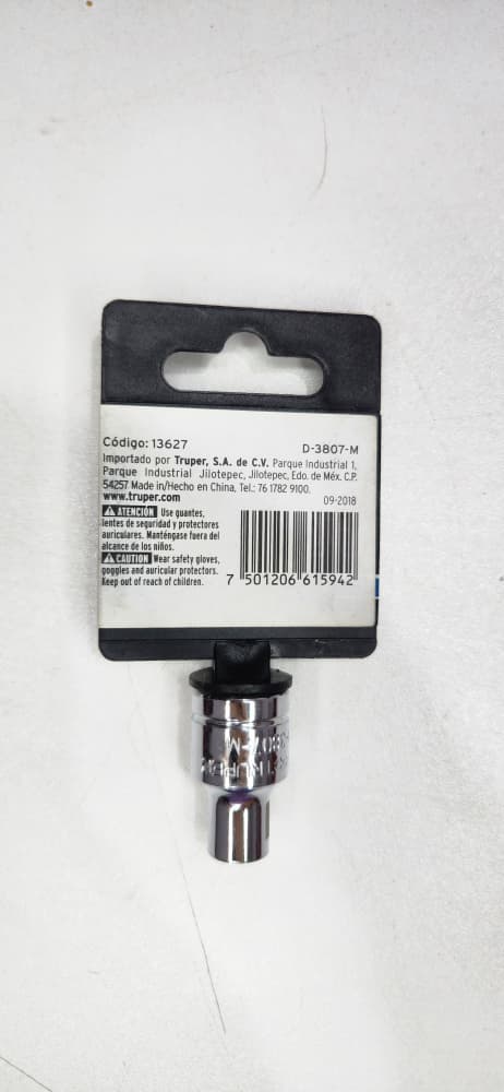 13627 DADO 12 PTA 3/8X7MM TRUPER D-5207-M