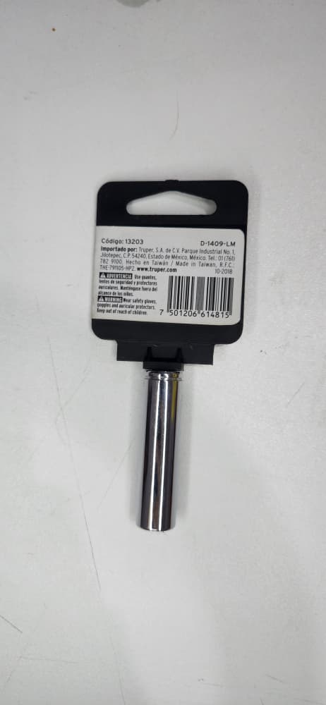 13203 DADO LG 6PT 1/4X9MM TRUPER D-1409-LM