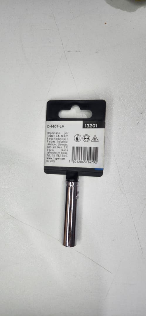 13201 DADO LG 6PT 1/4X7MM TRUPER D-1407-LM
