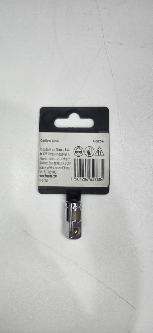 13417 ADAPTADOR 1/4"HX3/8"M TRUPER A-5256