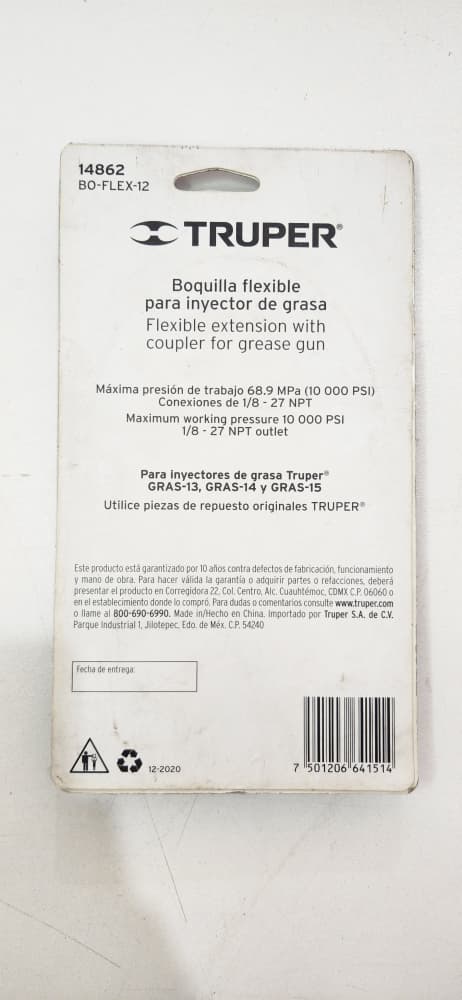 14862 MANG ENGRA C/PICO TRUPER BO-FLEX-12"