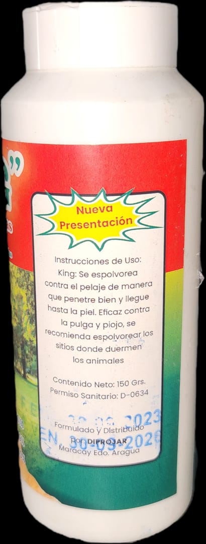King Talco Antipulga 240 ml Uso Dosmetico