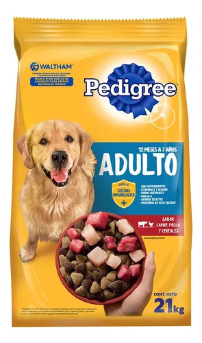 Pedigree ADULTO 21 kg/GR OFERTA Carne, Pollo y Cereales