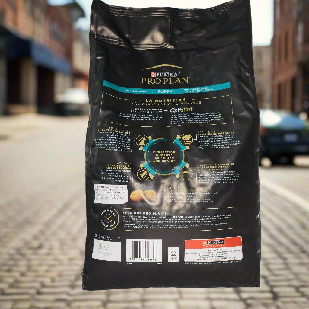 PRO PLAN 3 kg, PUPPY, Raza Grande Hasta 24 Meses, PURINA