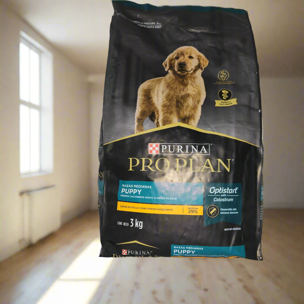 PRO PLAN 3 kg, PUPPY, Raza Mediana, PURINA