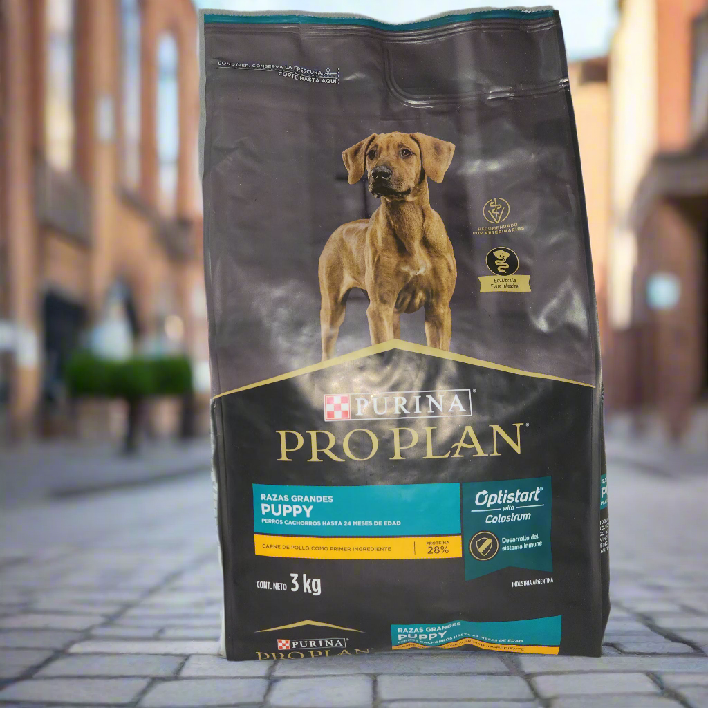 PRO PLAN 3 kg, PUPPY, Raza Grande Hasta 24 Meses, PURINA