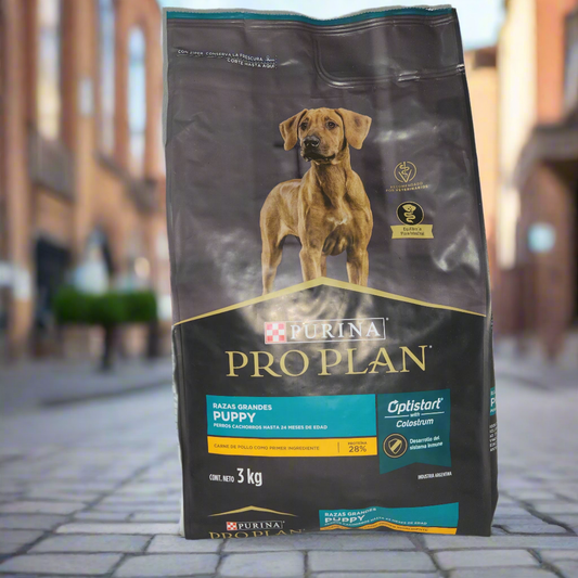 PRO PLAN 3 kg, PUPPY, Raza Grande Hasta 24 Meses, PURINA