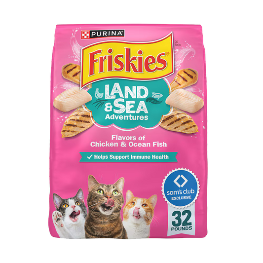 Purina Friskies Land and Sea Chicken and Ocean Fish 32lb/14.515kg $