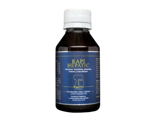RAPI HEPATIC 120ml (Protector hepático y estimulante del apetito) RapiVet
