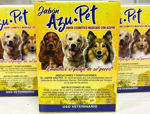 JABÓN AZU•PET MEDICADO CON AZUFRE 90g