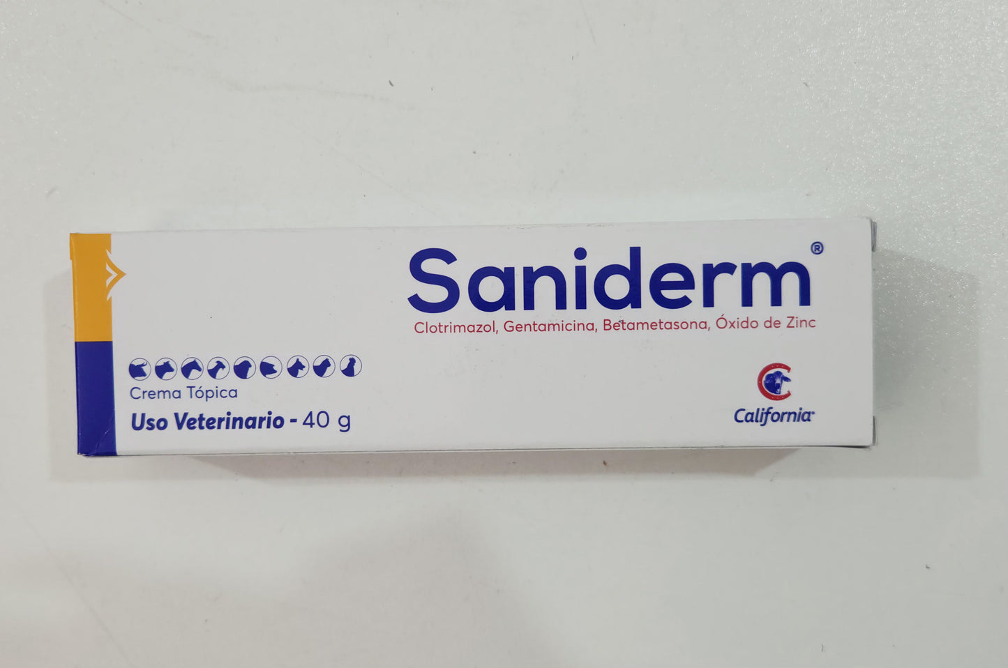 Saniderm Crema Antibacteriana para Animales Cont 40 g