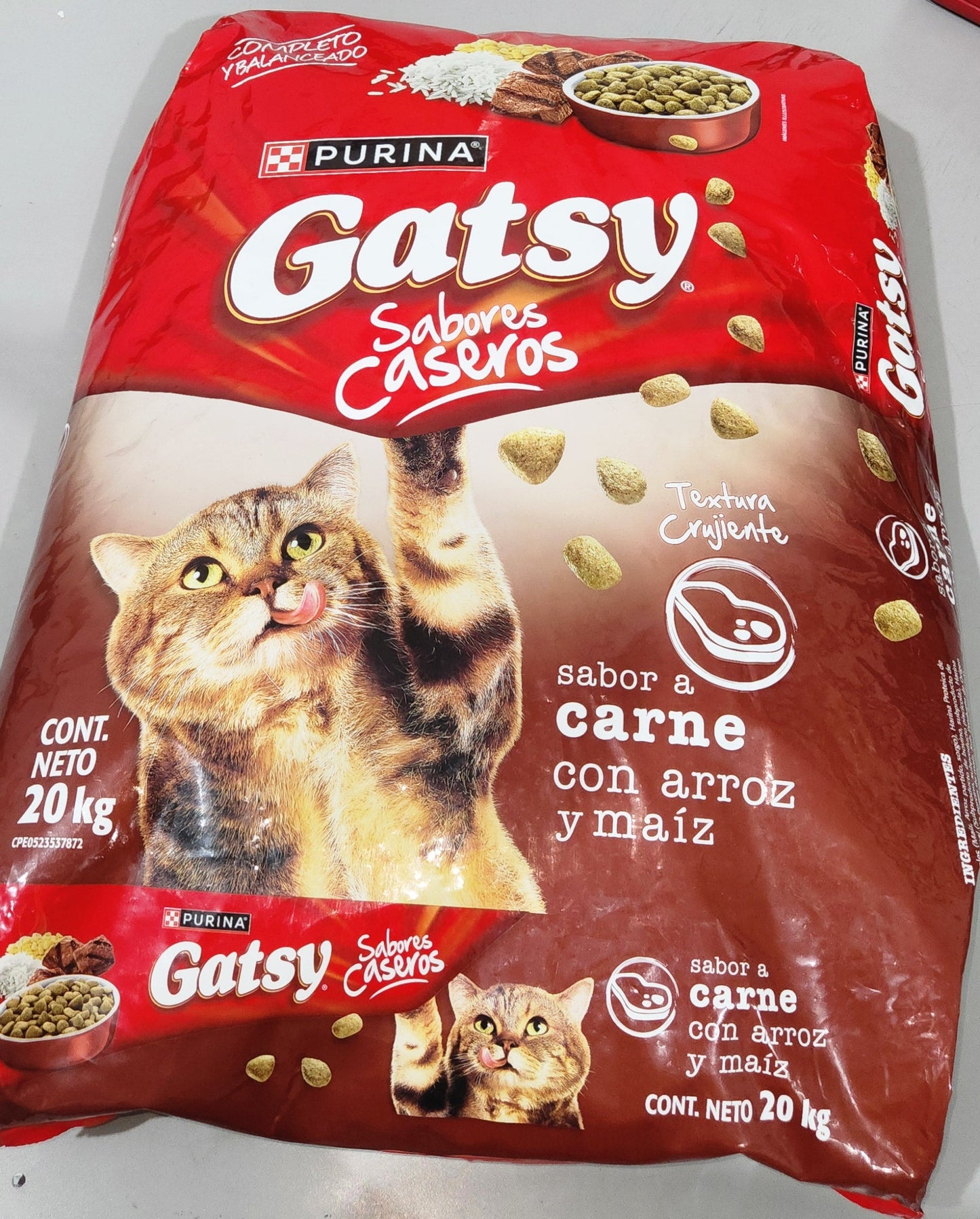 Gatsy 20 kg/GR, Carne Arroz y Maíz, Purina