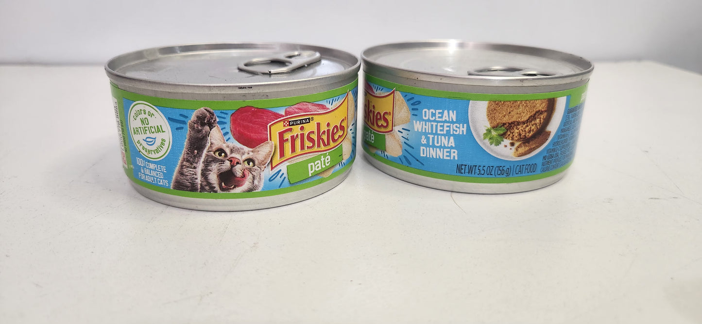 FRISKIES PATÉ OCEAN WHITEFISH & TUNA DINNER 156 g$