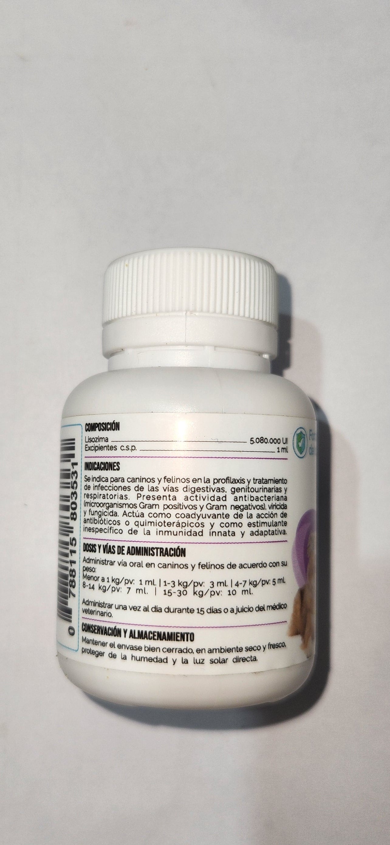 LisoForte 60 ml Agriquinvet Inmunoestimulante Caninos y Felinos
