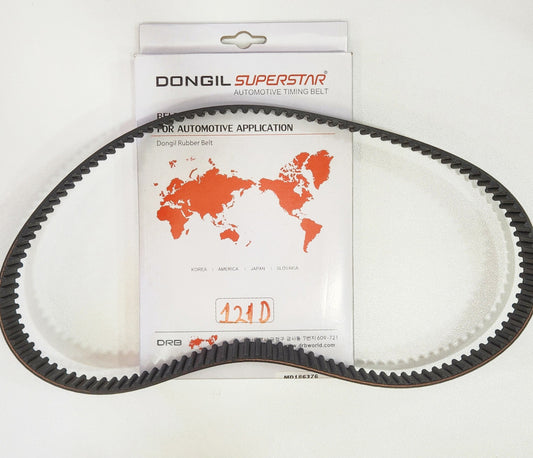 MD186376 CORREA DE TIEMPO DENTADA MITSUBISHI LANCER 2.0LTS 4G94 02 - 07 / TOURING; CON 121 DIENTES Y 29 MM DE ANCHO