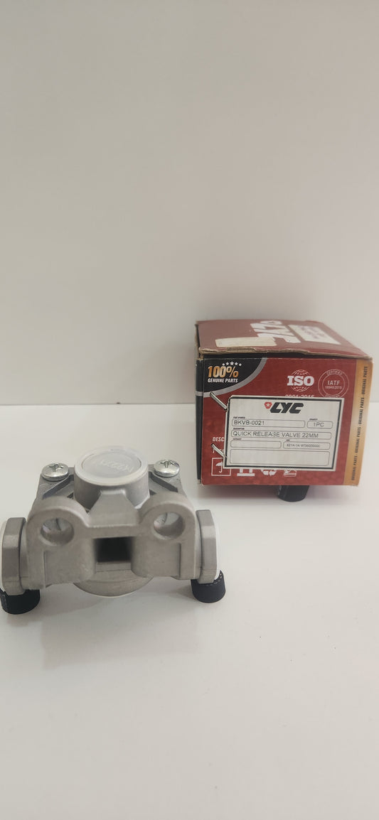 BKVB-0021 VALVULA DOBLE ACCION FRENO DE AIRE LYC FORD CARGO 815 / 1721 / DIAMETRO 22 mm