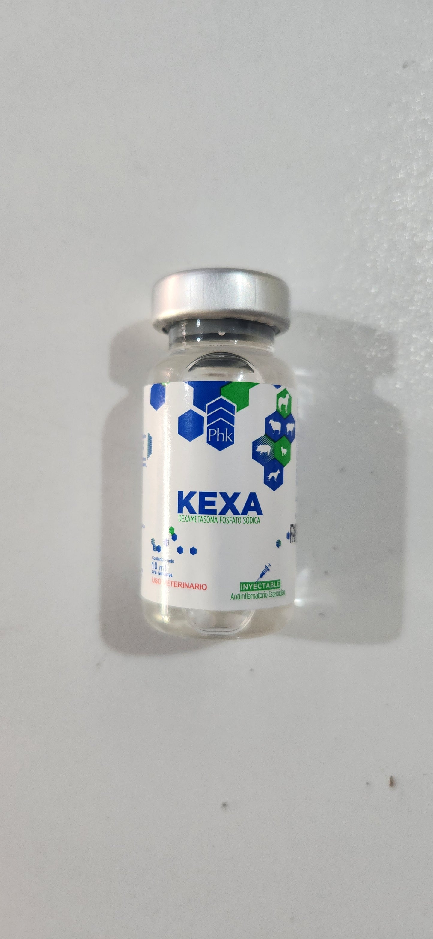 Kexa phk Antiinflamatorio Inyectable para Caninos y entre otros. Cont 10 ml