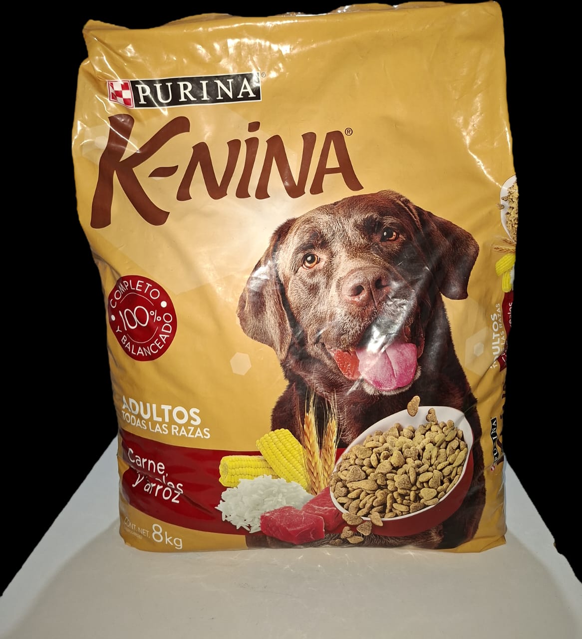 K-NINA 8 kg, Carnes Cereales y Arroz, Adultos, PURINA