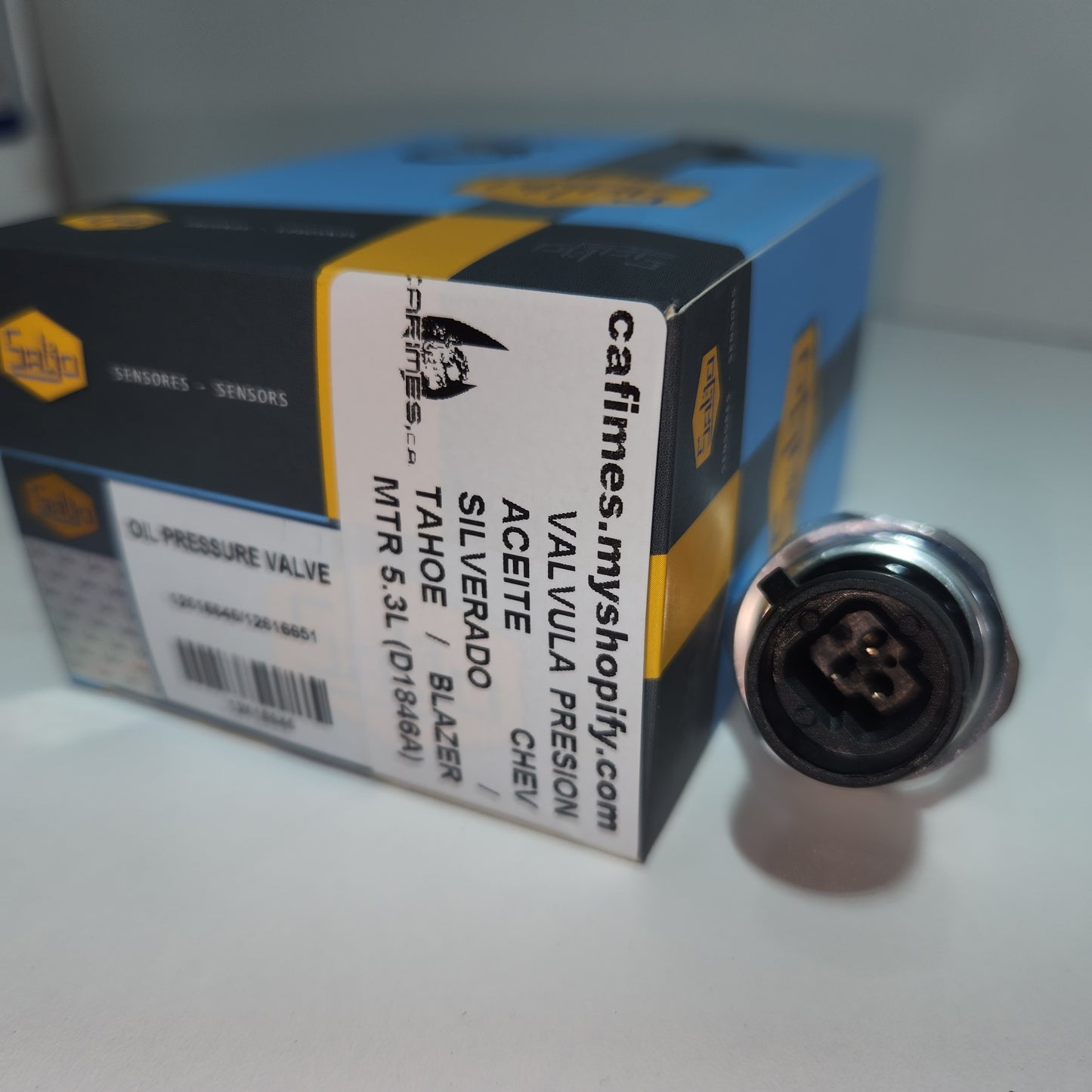 12616646/12616651 VALVULA PRESIÒN ACEITE CHEVROLET SILVERADO / TAHOE / BLAZER MTR 5.3L (D1846A)