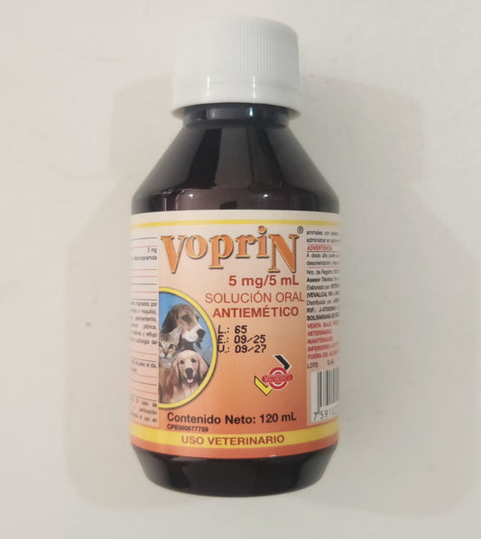 Voprin Antianemico Caninos y Felinos Solucion Oral Cont 120 ml