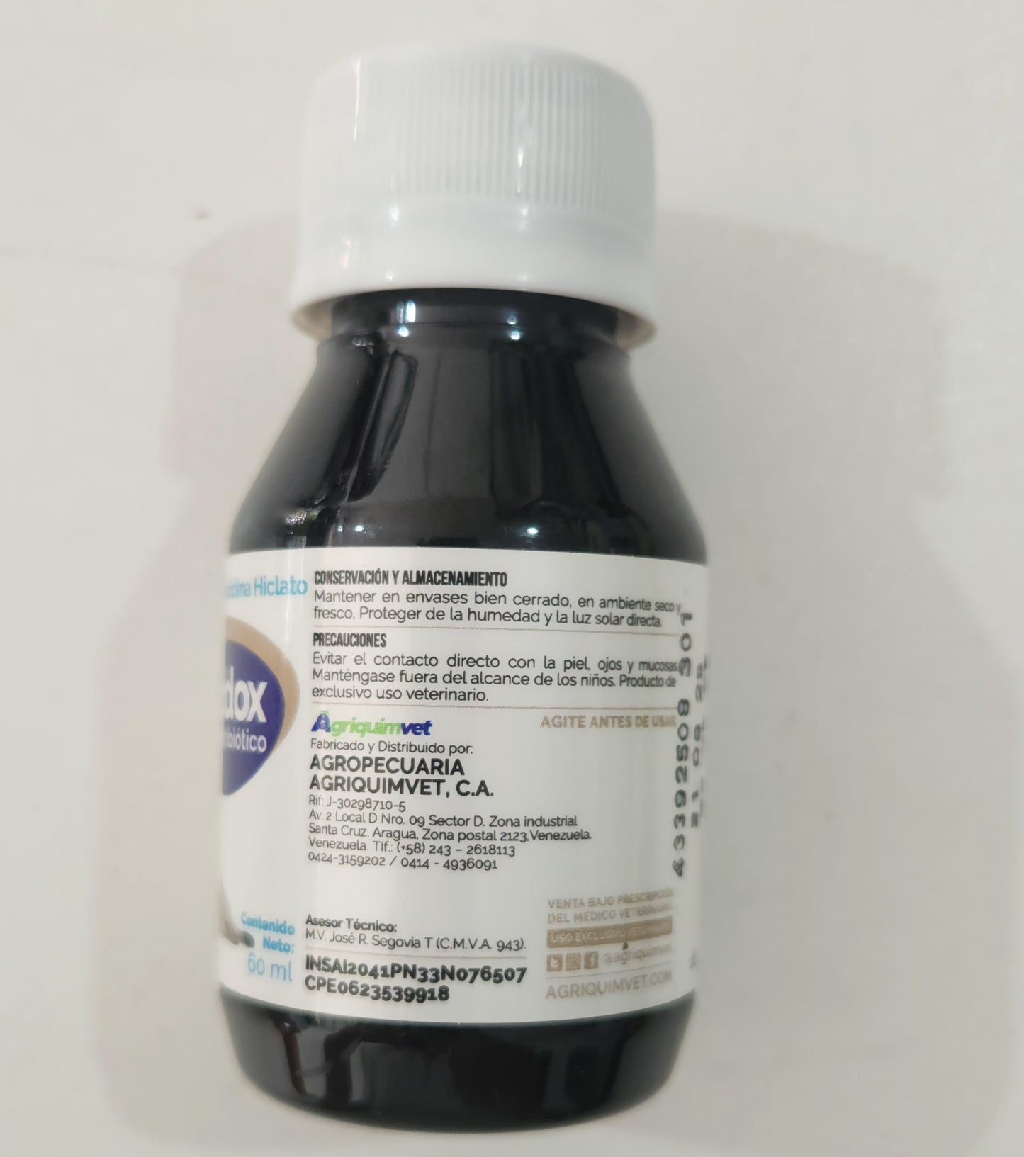 Colidox Antibiótico Caninos y Felinos Suspension Oral Cont 60 ml