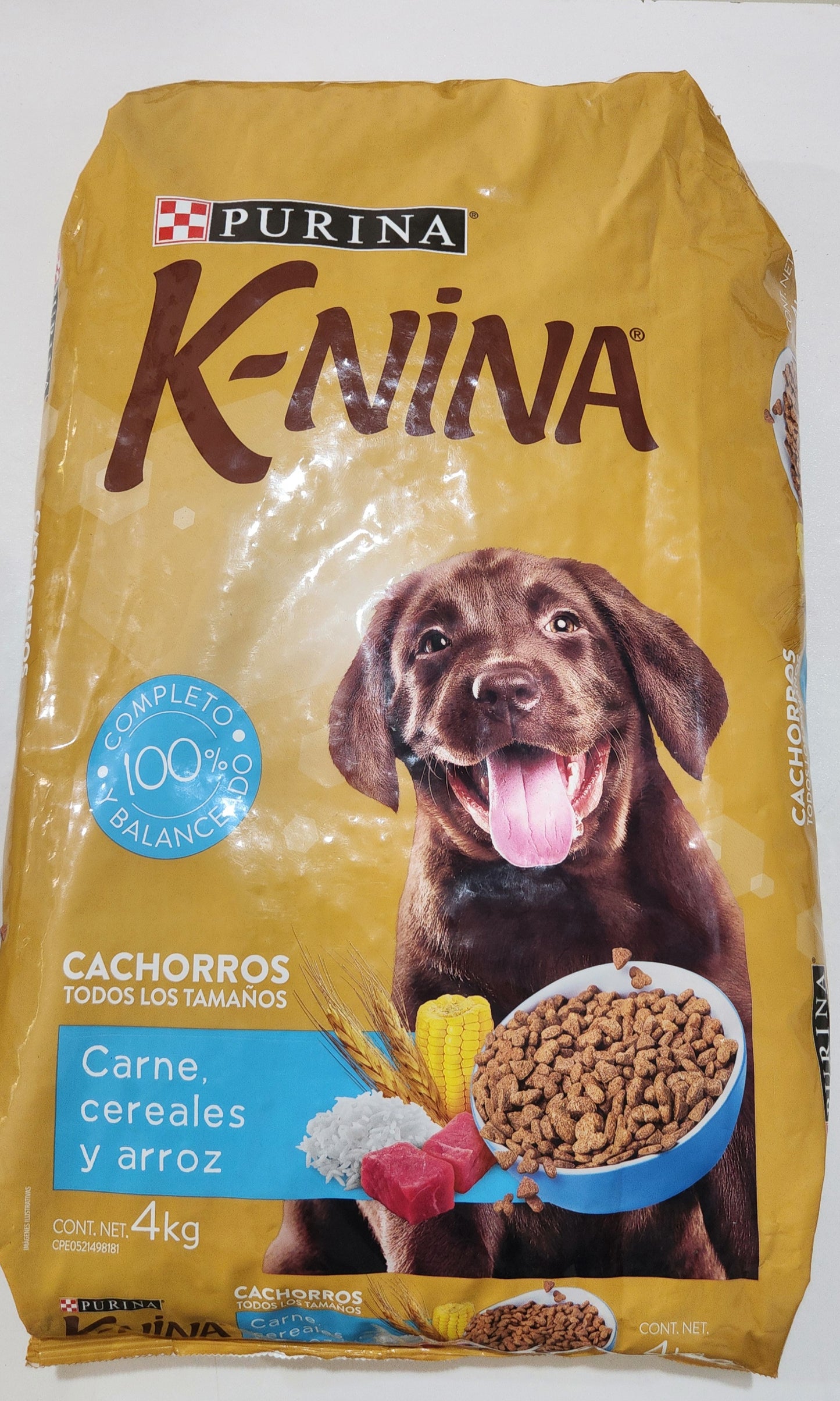 K-NINA 4 kg, CACHORRO, CARNE CEREALES Y ARROZ, PURINA