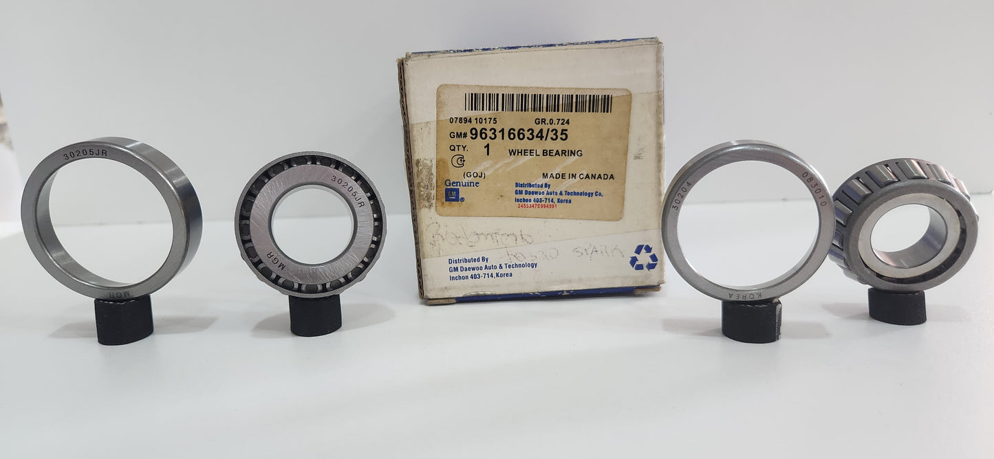 96316634/35 KIT DE RODAMIENTO RUEDA TRASERA CHEVROLET SPARK 05 - 15 / DAE MATIZ 98 - 02 RDA TRAS EXT (KIT 2 PZAS) PEQUEÑO