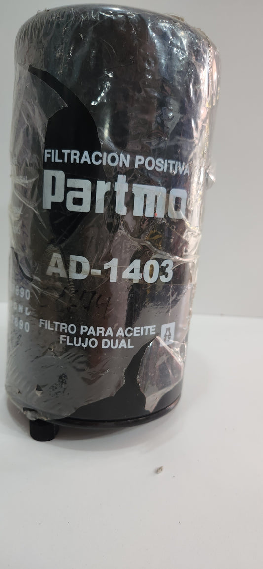AD-1403 FILTRO DE LUBRICANTE MOTOR DIESEL PARTMO CATERPILLARr / MITSUBISHI FK615/617/657 ME074013 (SELLADO) 51674 LF3684 LF3586 P552562
