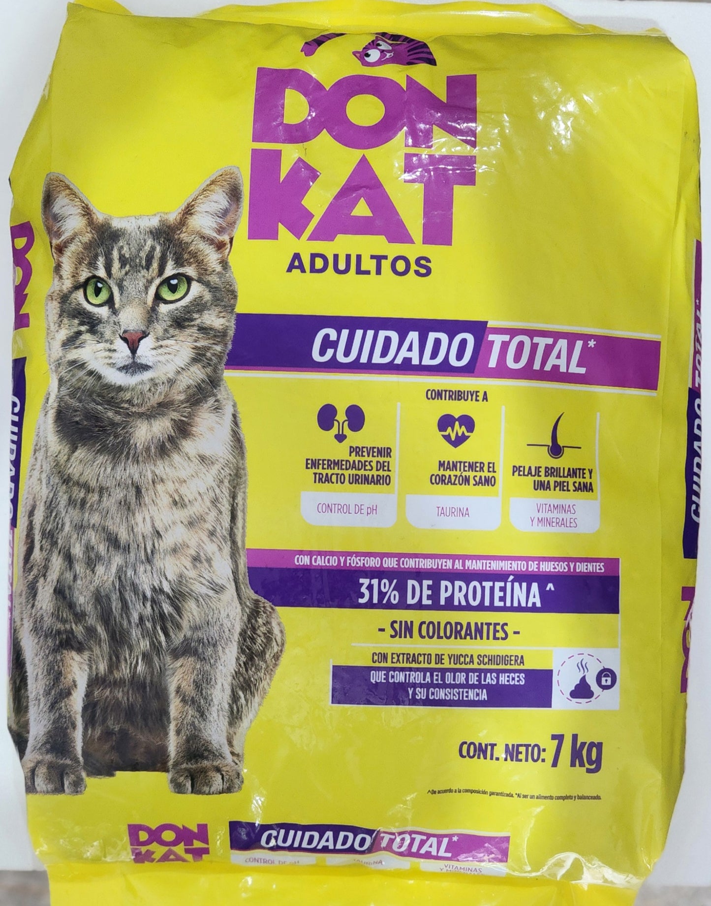 DON KAT ADULTO 7 kg/Gr 31% PROTEINA CALCIO Y FOSFORO
