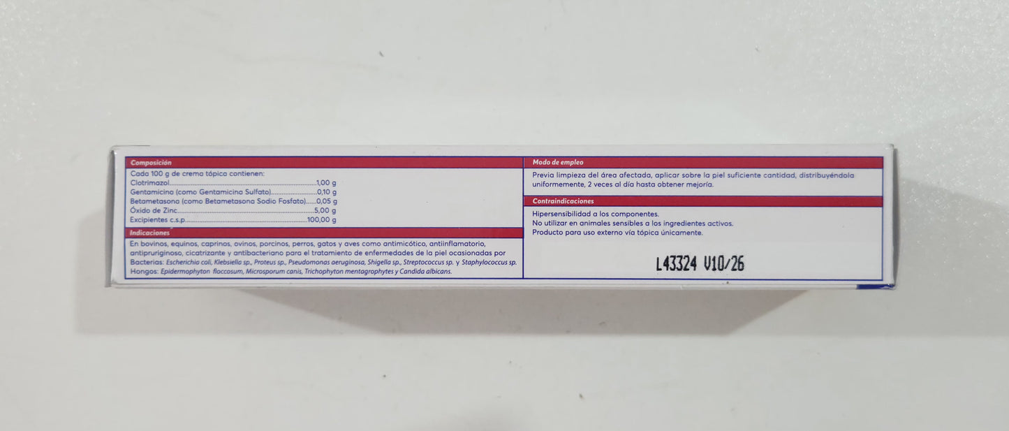 Saniderm Crema Antibacteriana para Animales Cont 40 g