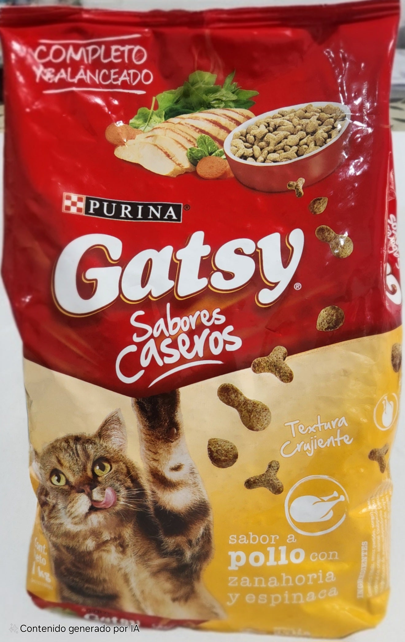 Gatsy 1 kg, POLLO ZANAHORIA Y ESPINACA, Purina