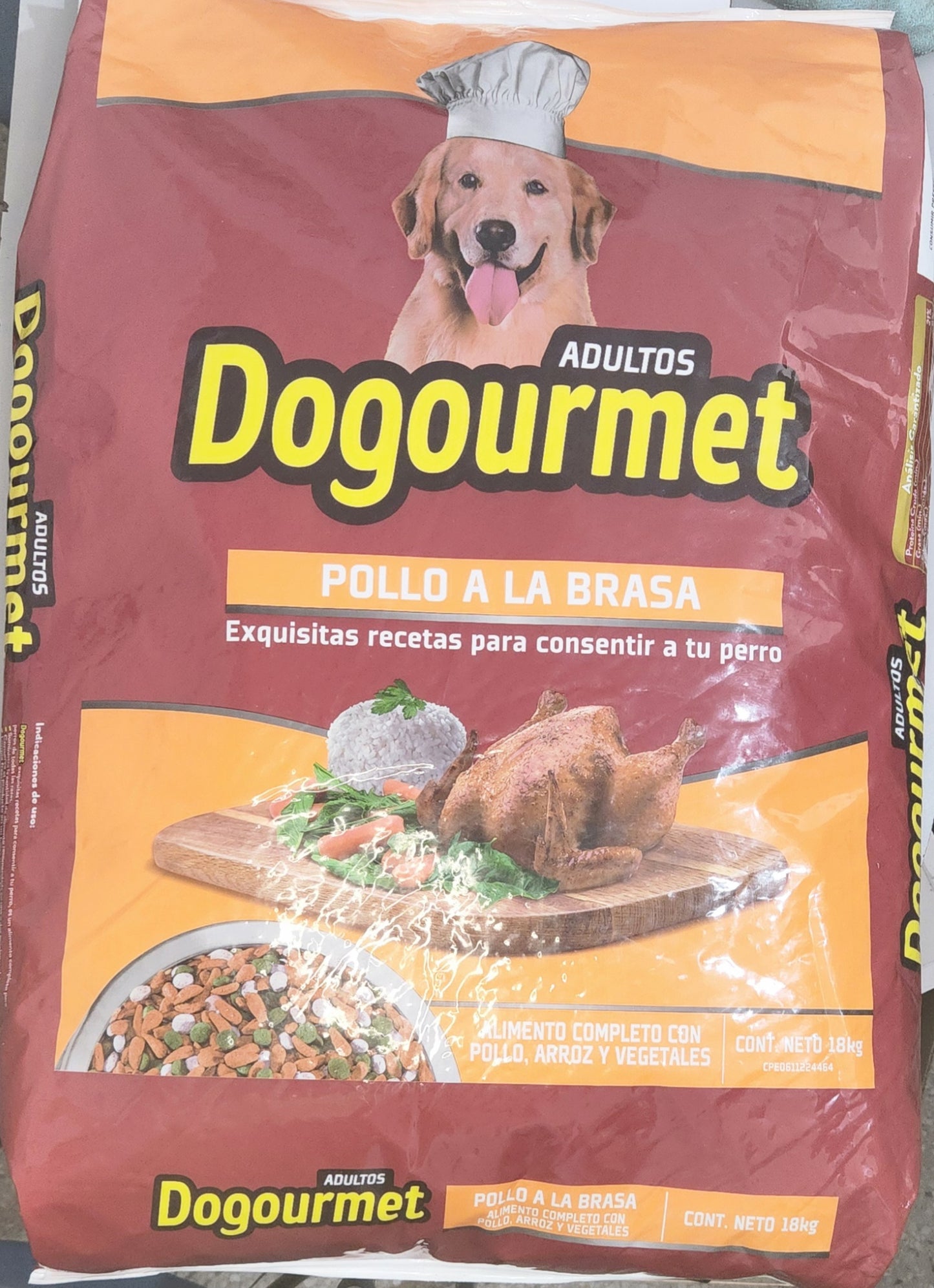 DOGOURMET 18 kg POLLO A LA BRASA SACO
