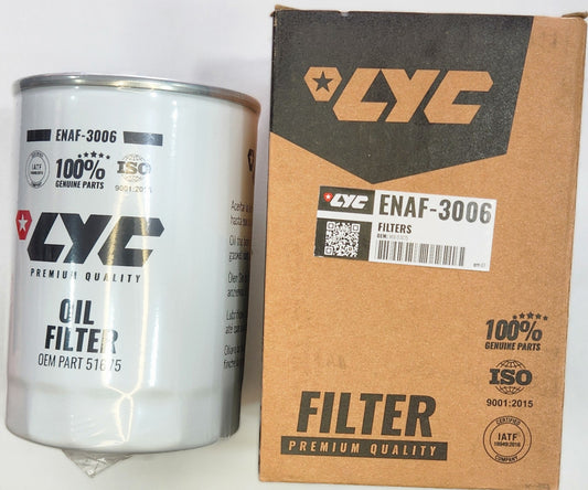 ENAF-3006 FILTRO ACEITE MOTOR MITSUBISHI CANTER/ KIA PREGIO/ HYUNDAI (M 26 X 1.5) WIX-51675 - LYC