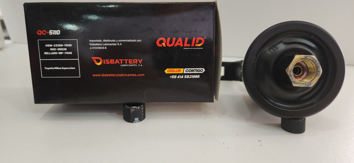 FILTRO DE COMBUSTIBLE GASOLINA QUALID 5110 HILUX MOT A: 00 - 042.23300-75010