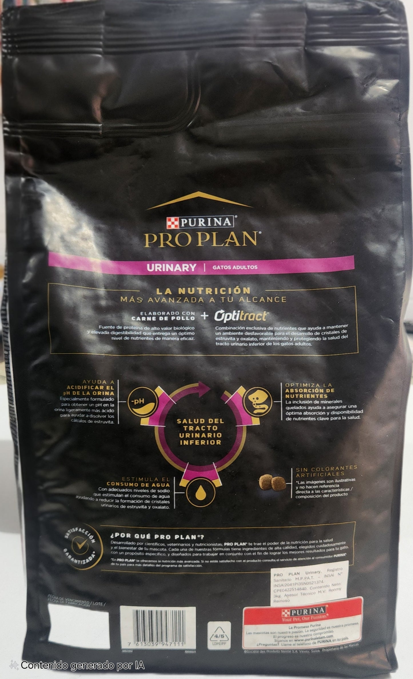 PRO PLAN 3 kg, URINARY, CAT,  PURINA
