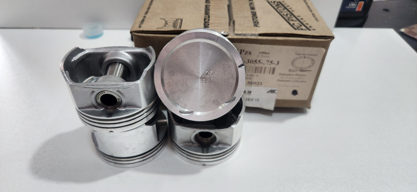 EPV-3055-0.30 JUEGO DE PISTÓN DE MOTOR GASOLINA PC PISTON RIO 1.5 05-. 4CIL 0.30 0.75mm (0.030")