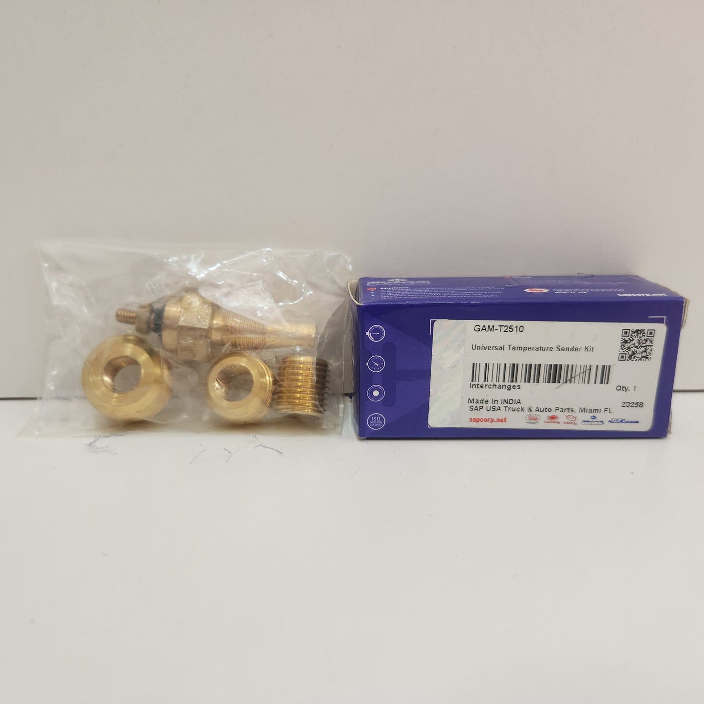 T2510 SENSOR DE TEMPERATURA GAMMA CON KIT DE CONEXIÓN 1/8" NPT 1/4 - 18" \ 3/8-18" \ Y BUJE DE 1/2 -14" \