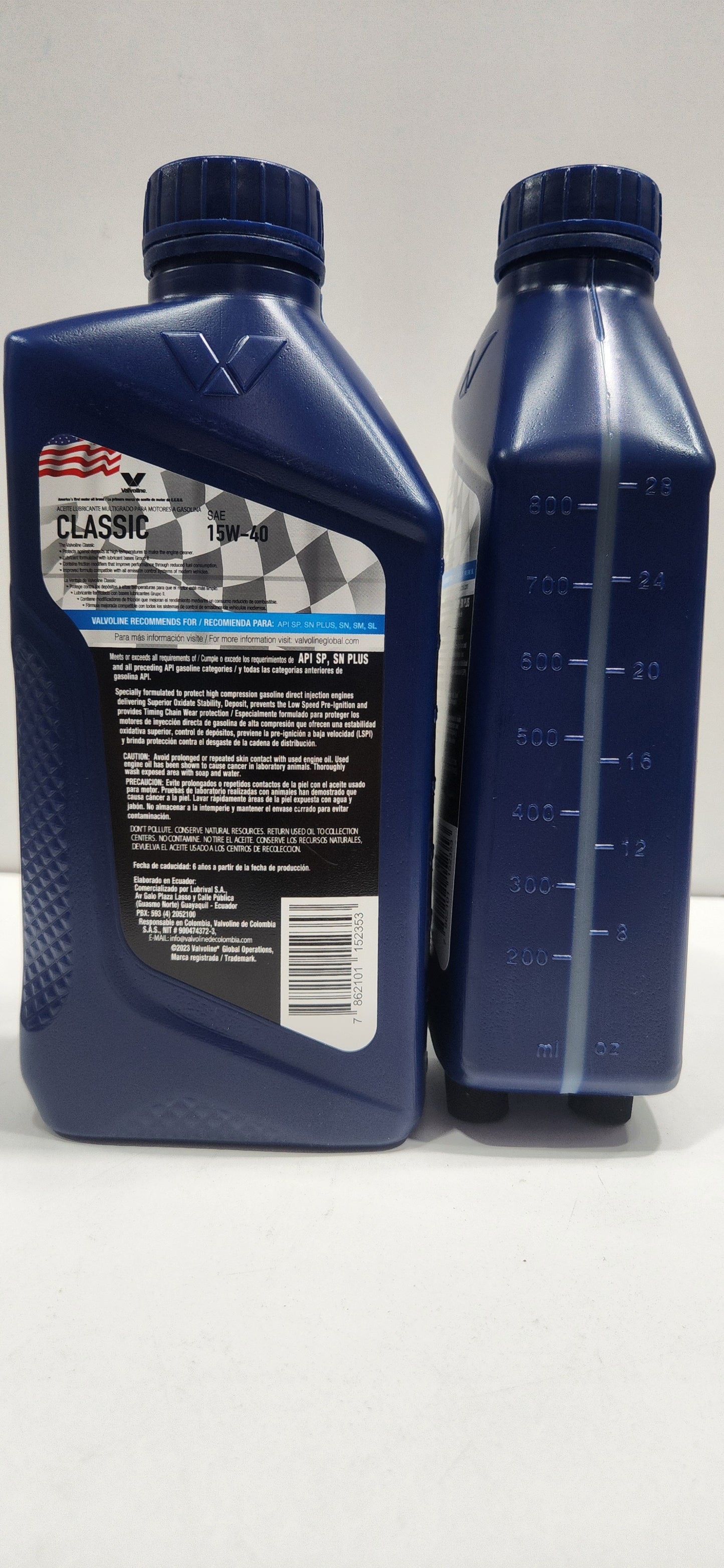 LUBRICANTE VALVOLINE SAE 15W-40 API SP CLASSIC 0.946 L