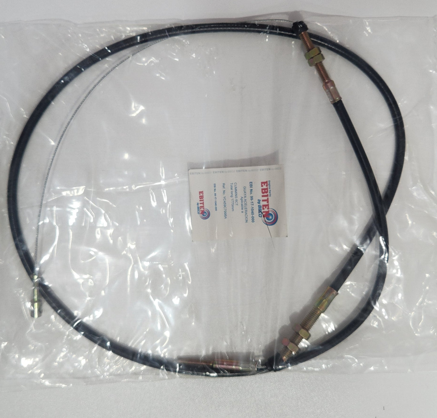99-17-1040-000 GUAYA DE ACELERACION 4K FORD CARGO 1721 Longitud: 1726 mm YC459-C799-BA , YC459C799BB