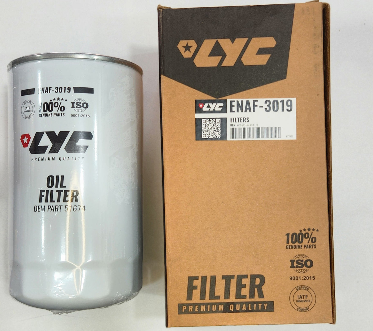 ENAF-3019 FILTRO ACEITE MOTOR MITSUBISHI FK615/ FK617 WIX-51674 - LYC
