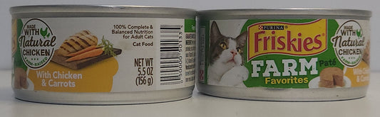 FRISKIES PATÉ WITH CHICKEN & CARROTS 156 g$