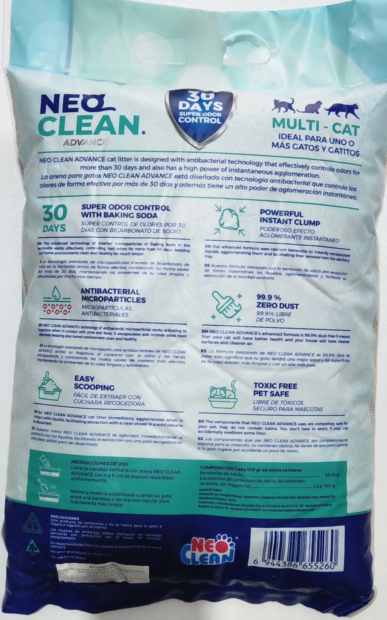 NEUTRO, NEO CLEAN ADVANCE 4.15 kg$, ARENA SODIUM BENTONITE