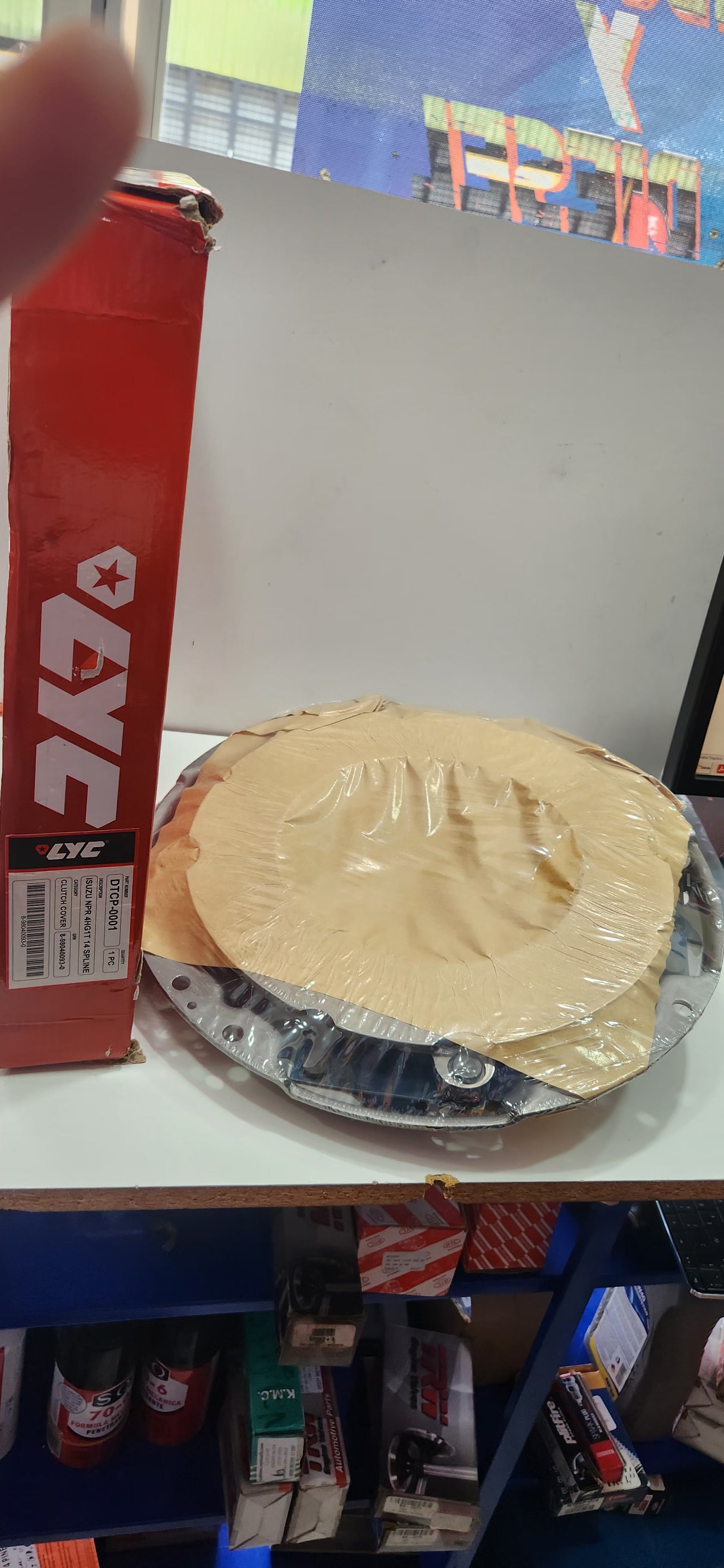 DTCP-0001 PLATO DE PRESÓN DE CROCHE LYC ISUZU NPR 4HG1T 14 ESTRIA (SLINE) 8-98040093-0