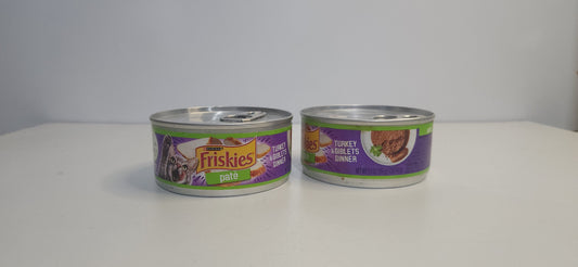 FRISKIES PATÉ TURKEY & GILBLETS DINNER 156 g$