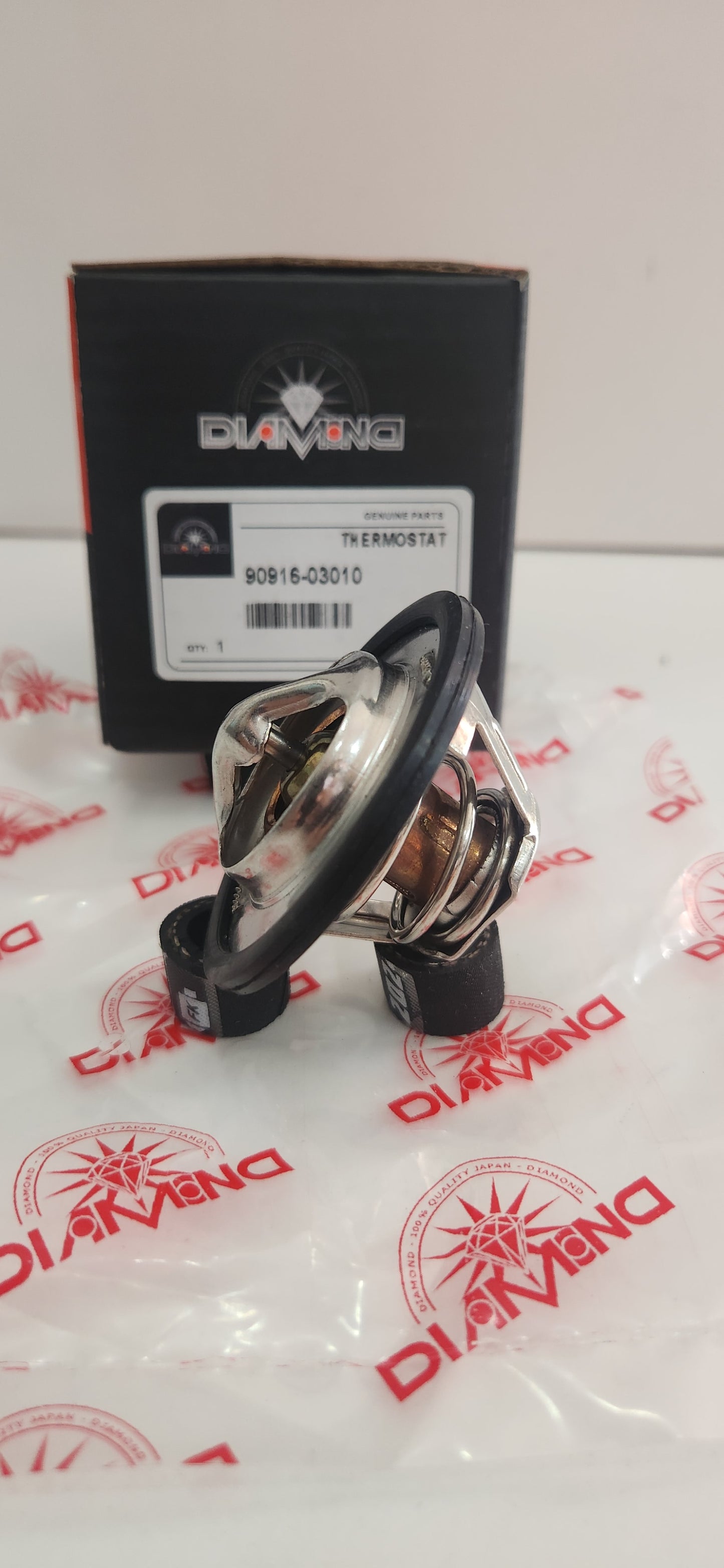 90916-03010 VÁLVULA TERMOSTATO PARA REFRIGERANTE DIAMOND TOYOTA COROLLA 3K / 4K - U / 5K - J