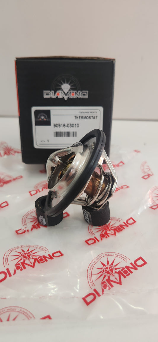 90916-03010 VÁLVULA TERMOSTATO PARA REFRIGERANTE DIAMOND TOYOTA COROLLA 3K / 4K - U / 5K - J